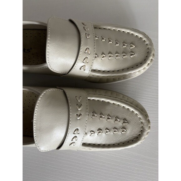 Soft Spots Venus Lite Womens Size 8 Wide Bone Loafer Shoe Oxford Casual Work - Picture 4 of 10